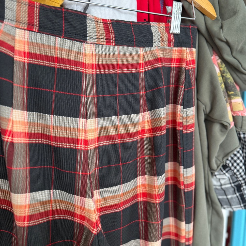 1970s Levi’s “For Me” Plaid Pants Vintage Women’s Levi Strauss Trousers Wide Leg - Picture 6 of 10